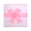 Pink Bunny Fancy Fabric Burp (Personalization Included)