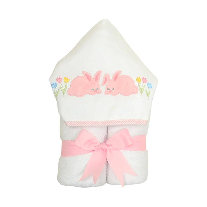 Pink Bunny Everykid Towel (Personalization Included)