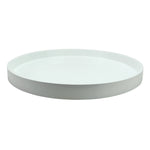 White Round 16x16 Straight Sided Tray - Personalization Temporarily Unavailable (see description for details)