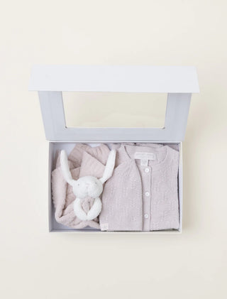 Baby Bundle Barefoot Dreams Cozychic Ultra Lite Leaf Cable - Shell