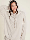 Funnel Neck Hooded Pullover - Cozy Chic UltraLite - Barefoot Dreams - Bisque