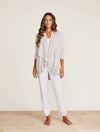 Barefoot Dreams Cozychic UltriLite Shawl Pointelle Cardi - Stone