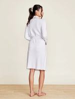 Tipped Ribbed Short Robe - Sea Salt Shell - CozyChic Ultra Lite® - Barefoot Dreams