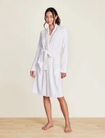 Tipped Ribbed Short Robe - Sea Salt Shell - CozyChic Ultra Lite® - Barefoot Dreams