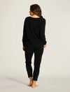 Cozychic Ultra Lite Rolled Neck Pullover - Black