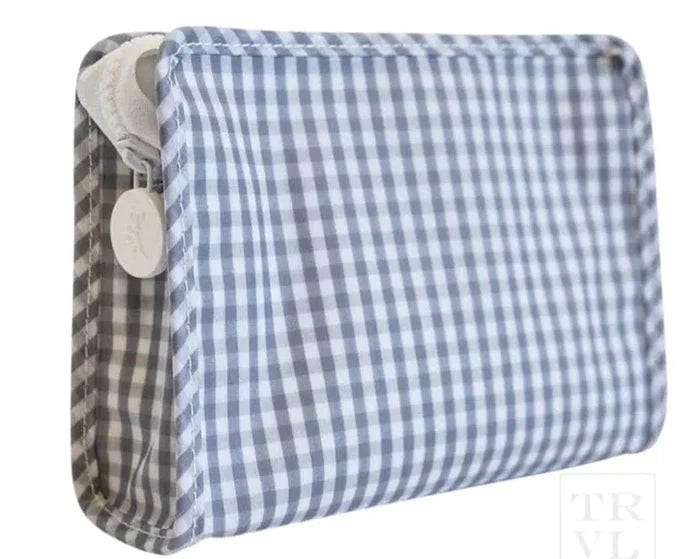 TRVL Roadie Med Grey Gingham - Personalization Included
