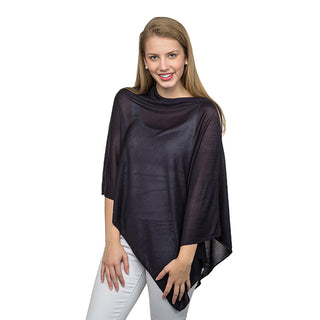Bamboo Poncho - Navy