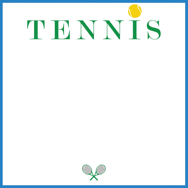 8.5" x 8.5" Slab Notepad - Tennis