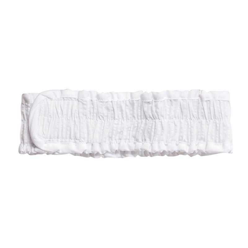 Seersucker Spa Headband - White