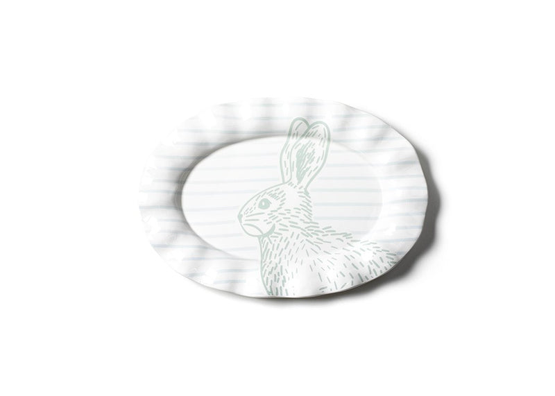 Ruffle Oval Platter - Speckled Rabbit