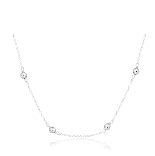 17" Choker Simplicity Chain Sterling - Classic 4mm Sterling
