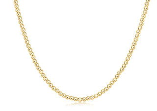 17" Choker Beaded - Classic Gold 3mm