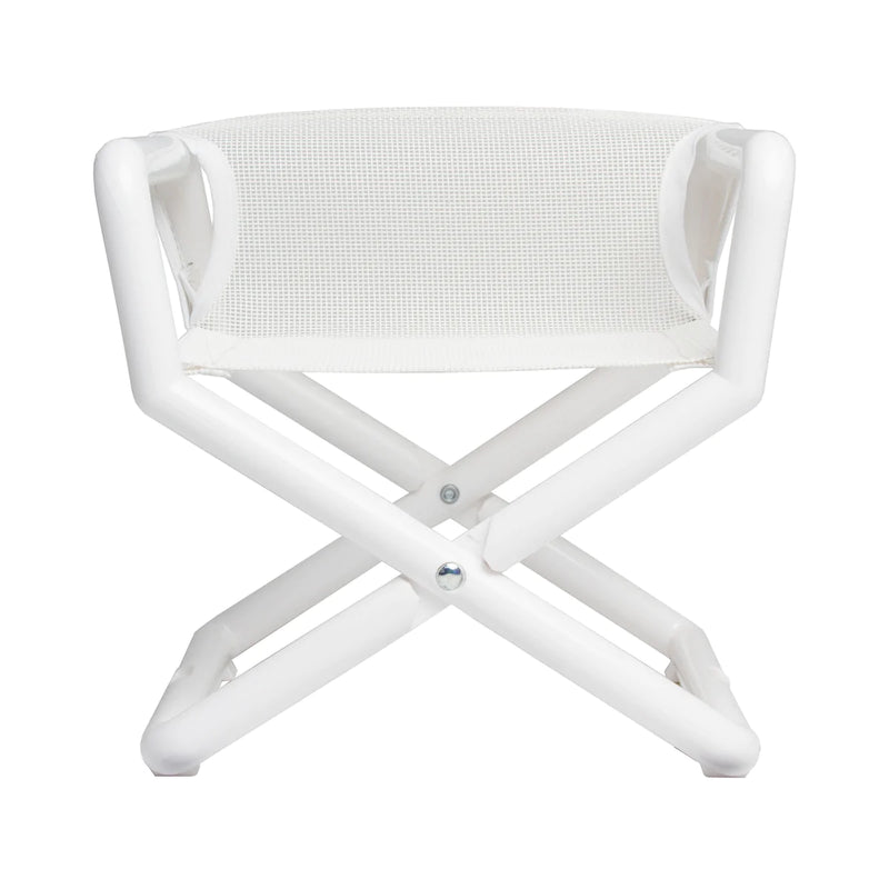 White Mesh Director Chair - Personalization Available