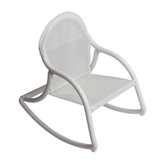 White Mesh Rocking Chair - Personalization Available