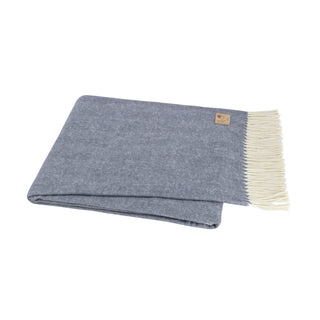 Midnight Herringbone Throw (Personalization Included)