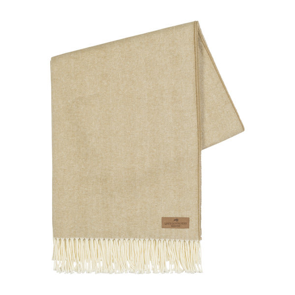 Herringbone Throw - Truffle