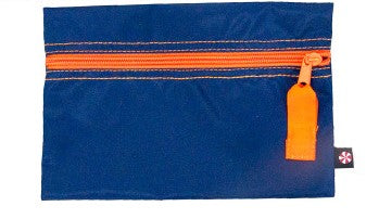 Navy & Orange Cosmo Bag (Personalization Included)