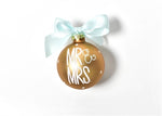 Mr. and Mrs. Glass Ornament - Personalization Included