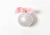 Pink Snowman My 1st Christmas Glass Ornament - Personalization Included