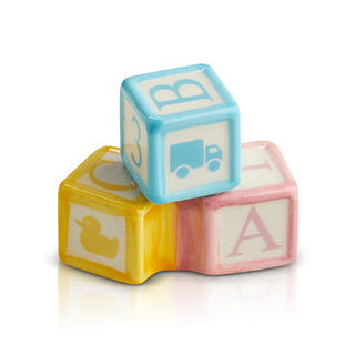 Nora Fleming Mini Ohhh, Baby! (baby blocks)