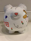 Hand-Painted Personalized Piggy Bank - Bear Ballerina *TEMPORARILY UNAVAILABLE - See description for details