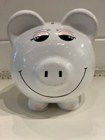 Hand-Painted Personalized Piggy Bank - Birdies