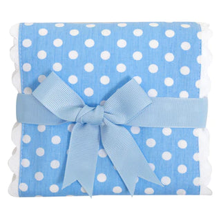 Blue Golf Fancy Fabric Burp Cloth (Personalization Included)