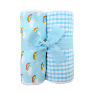 Rainbow Set of 2 Fabric Cloths (Personalization Included)