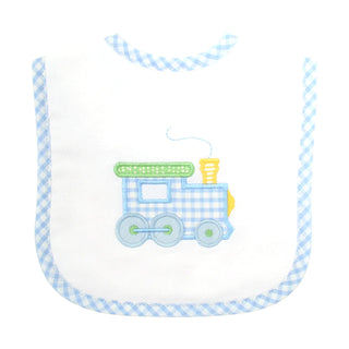 Train Applique Bib (Personalization Included)