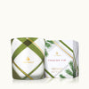 Thymes Frasier Fir Medium Frosted Plaid Candle