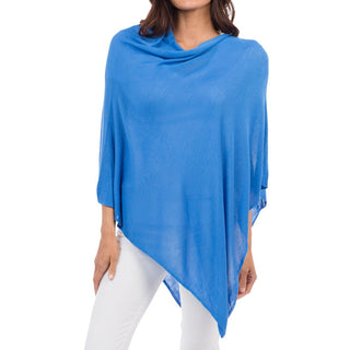 Bamboo Poncho - Azure Blue