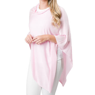 Bamboo Poncho - Peony Pink - J.A. Whitney