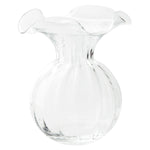 Clear Large Hibiscus Glass Vase