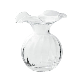 Clear Small Hibiscus Glass Vase