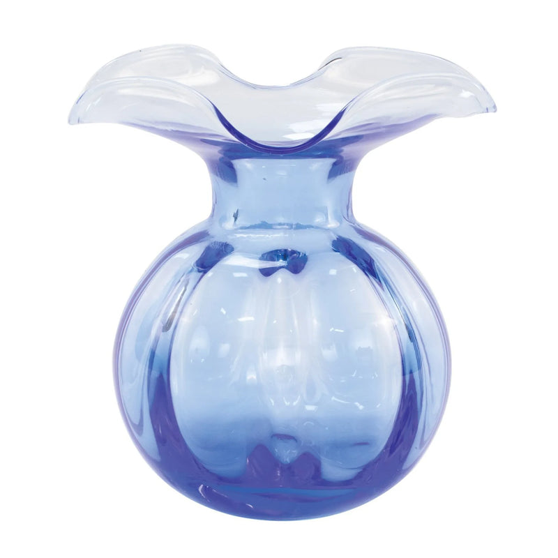 Cobalt Medium Hibiscus Glass Vase